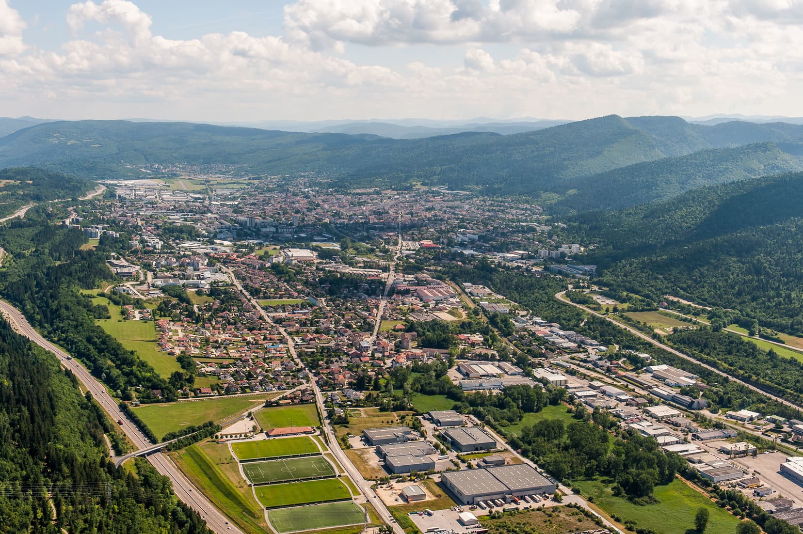 Printemps Oyonnax Aerien