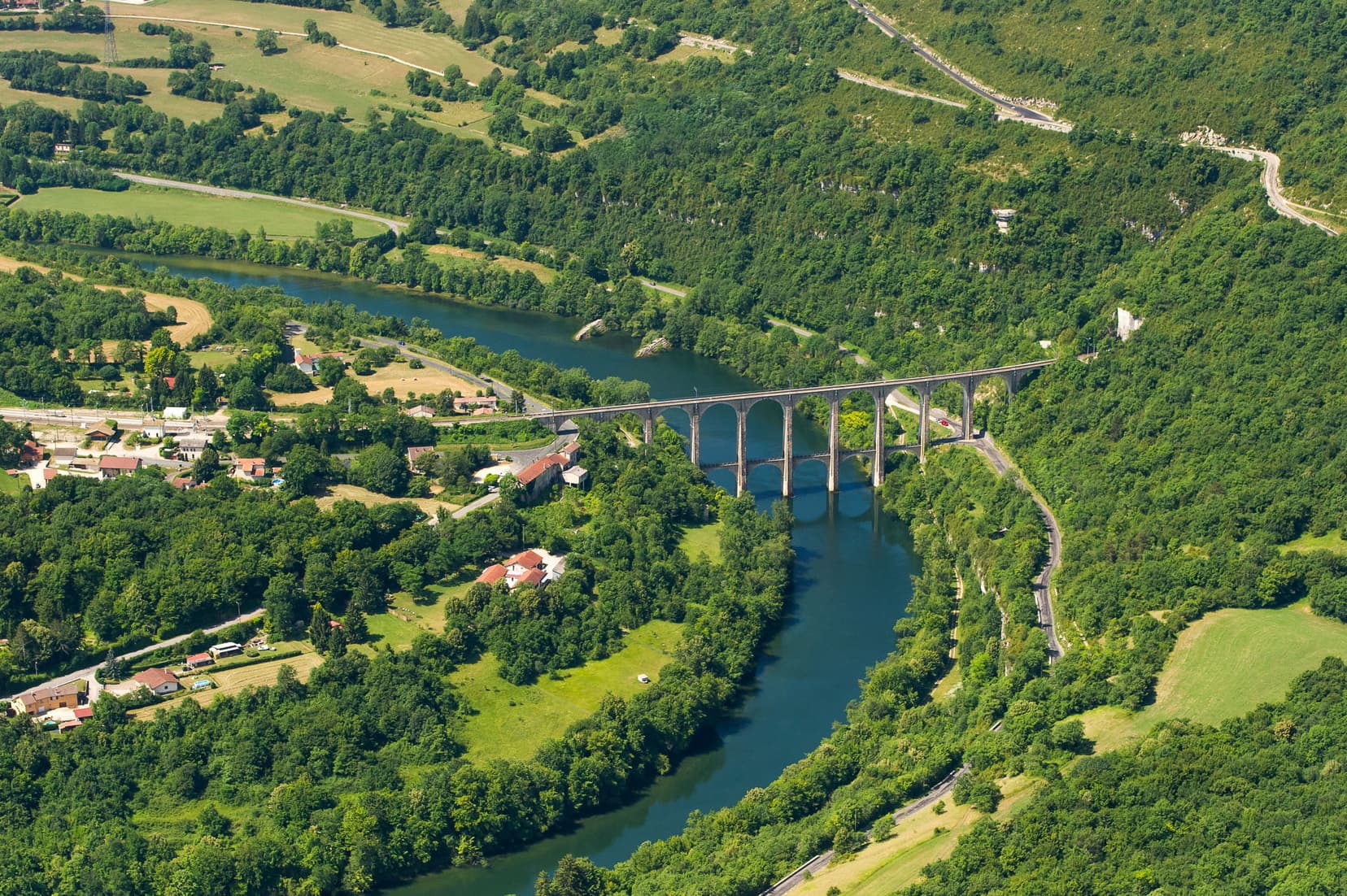 Printemps ViaducCize Aerien