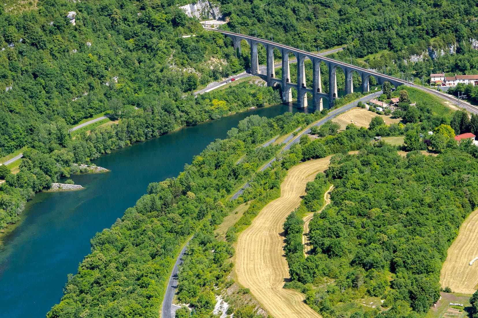 Printemps ViaducCize Aerien