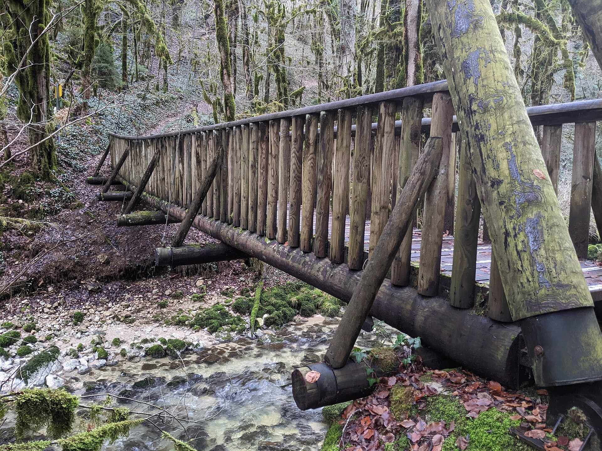 Saint-Claude - Cascade des Combes, passerelle 2 (nov 2022)