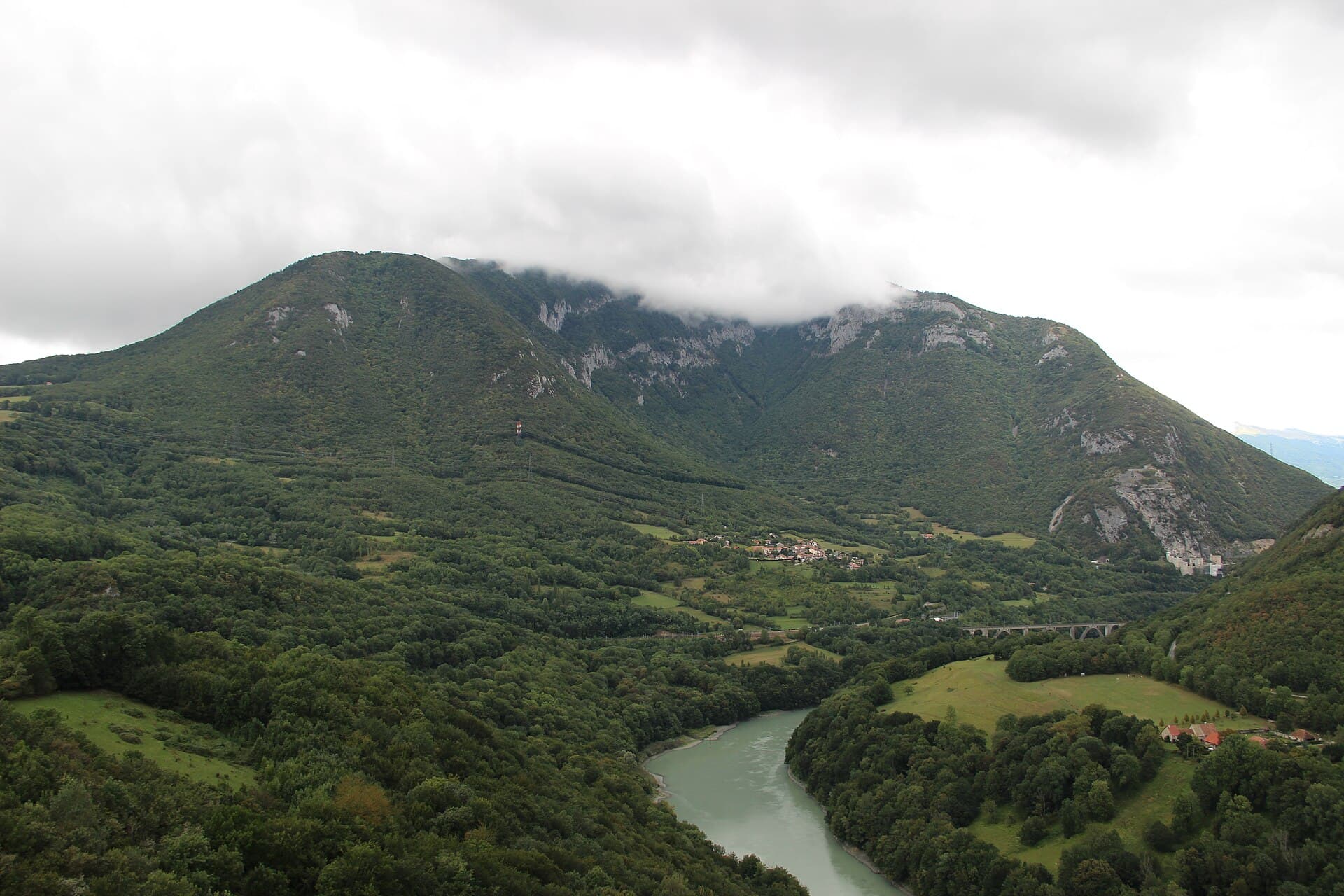 View on Crêt d'Eau from the Rocher de Léaz - panoramio (1)