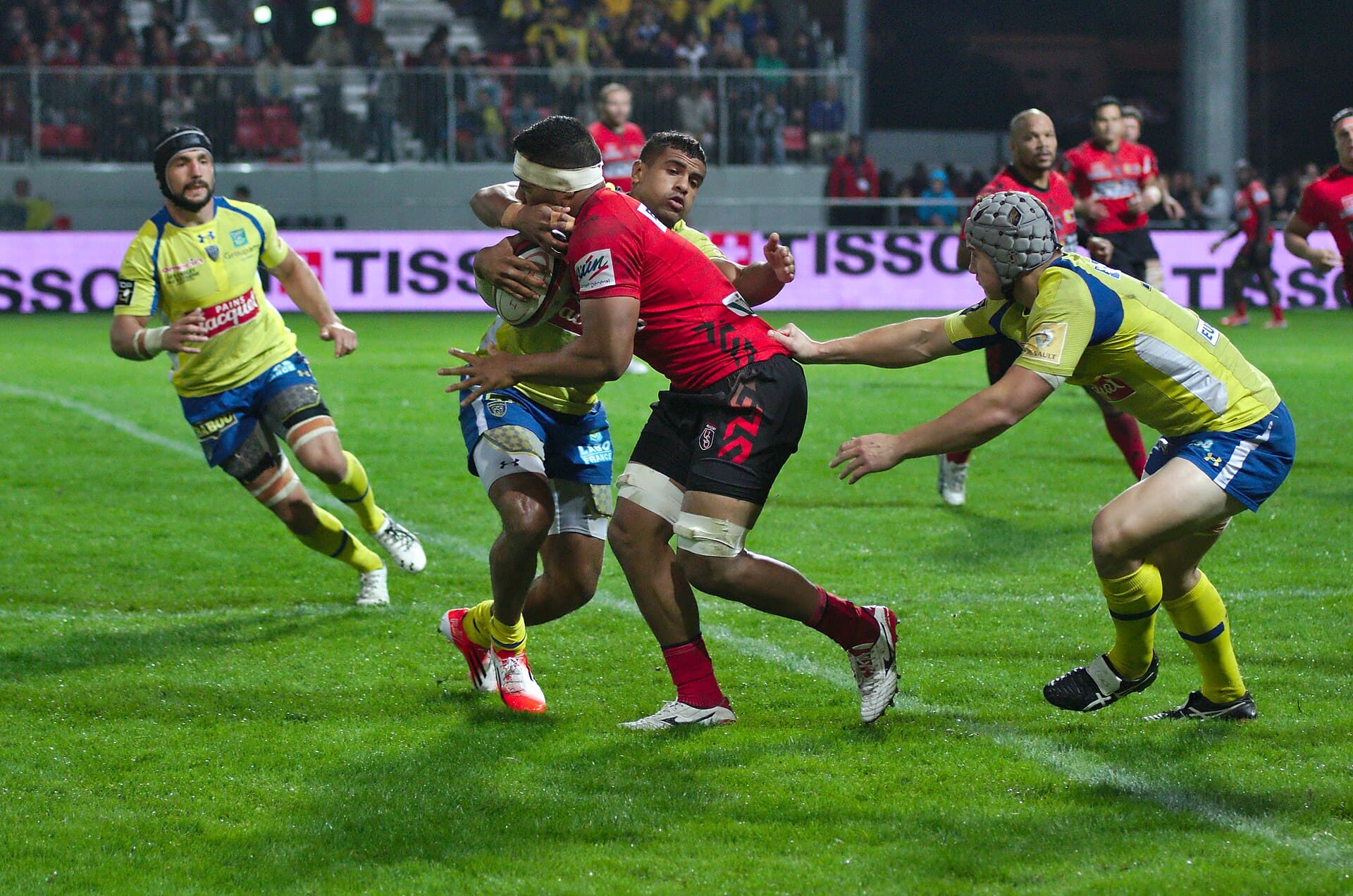USO-ASM - 20140927 - Tentative de placage sur Viliami Maafu
