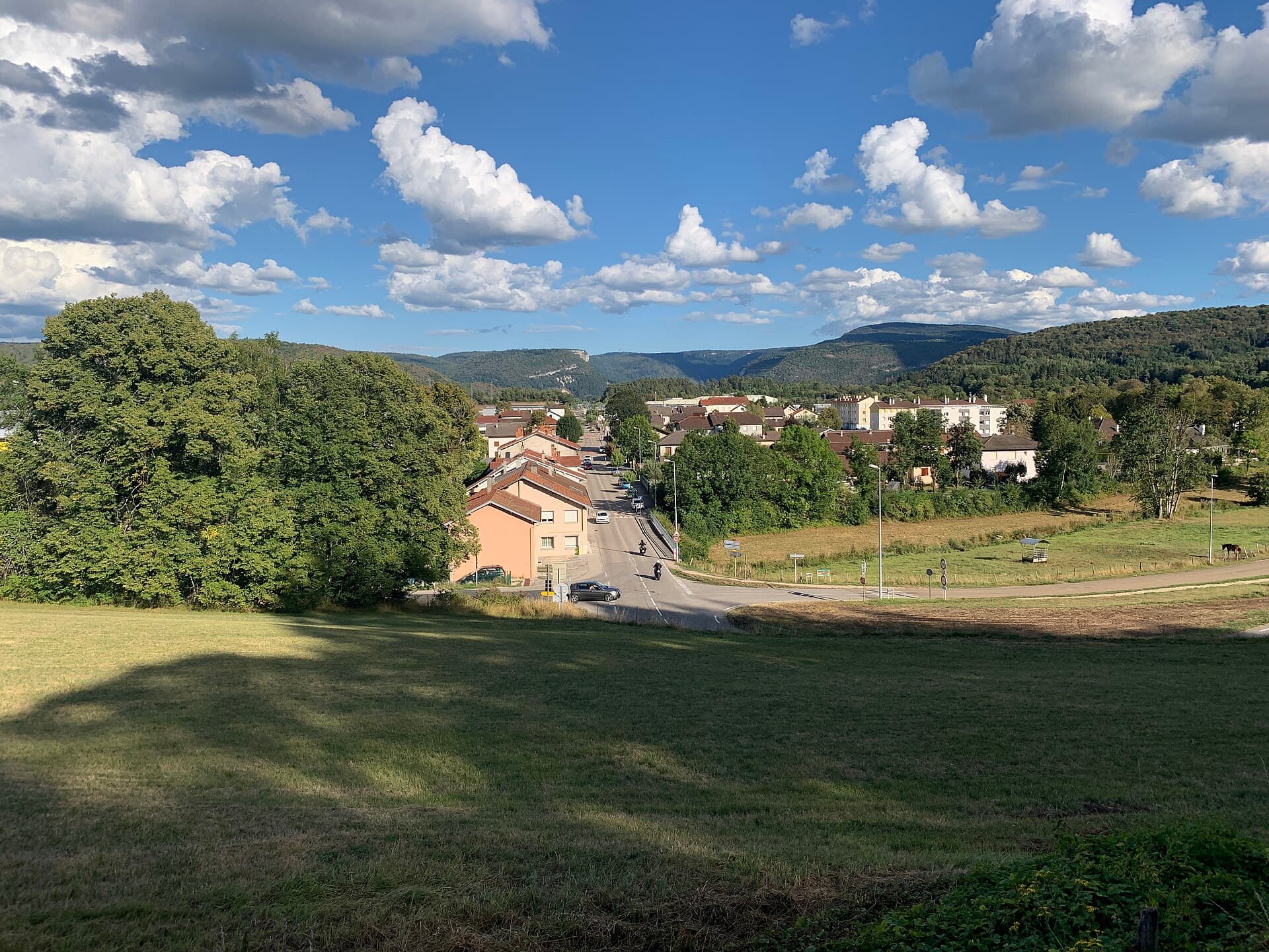 Vue Nurieux depuis Route Col Berthiand - Nurieux Volognat - 2020-08-18 - 1