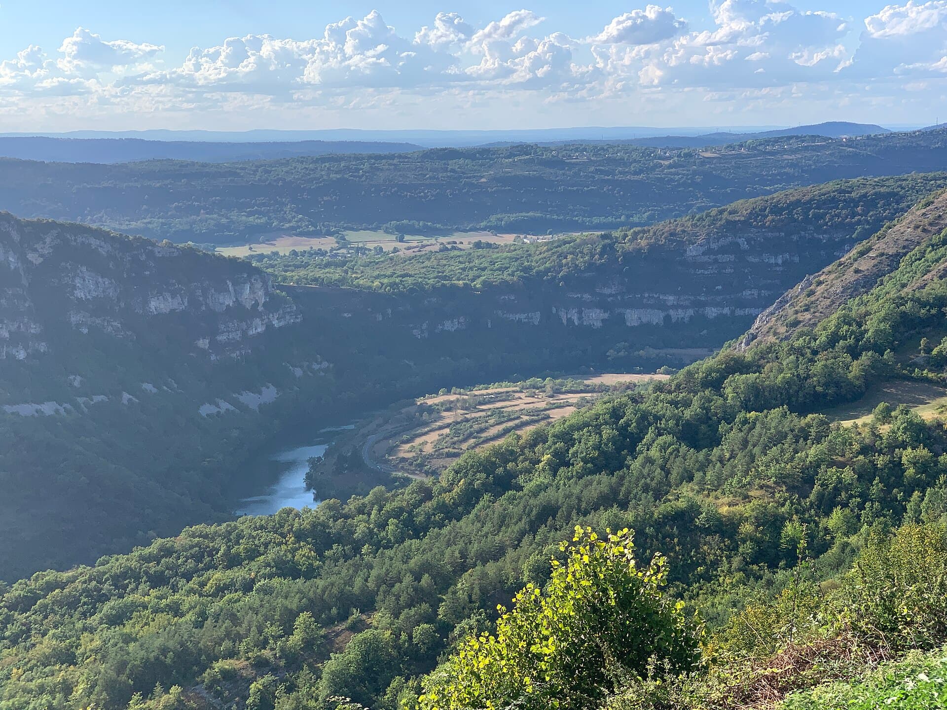 Gorges Ain vues depuis Point Vue Solomiat - Hautecourt Romanèche - 2020-08-18 - 1