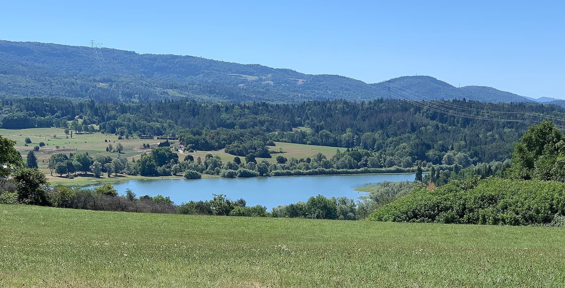 Le lac du barrage de Charmine (août 2020)