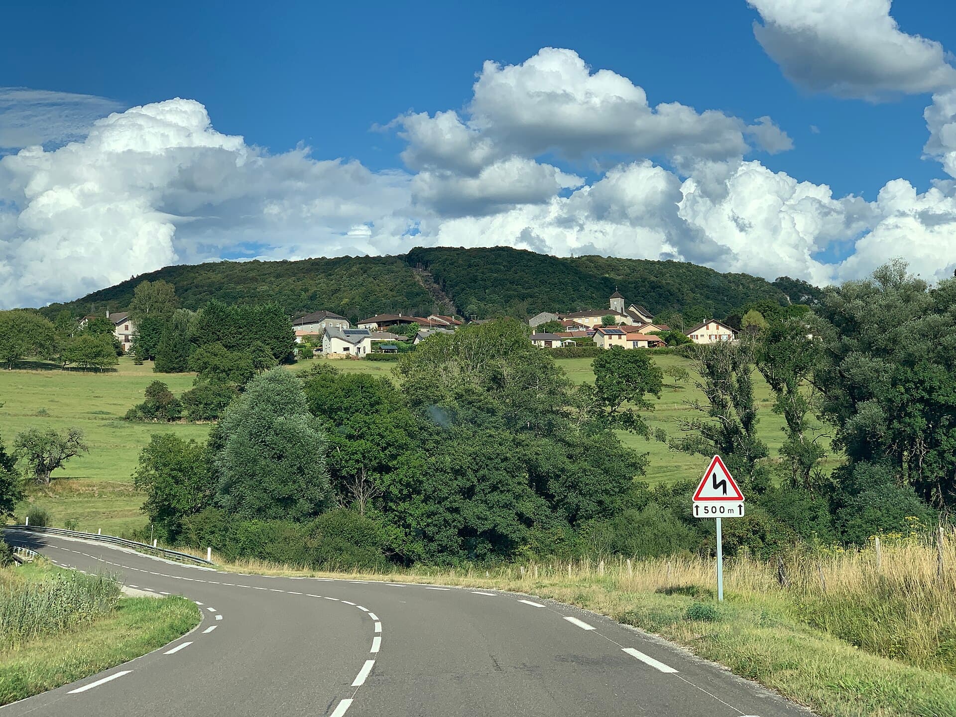 Vue Village depuis Route D13 - Samognat - 2020-08-18 - 1